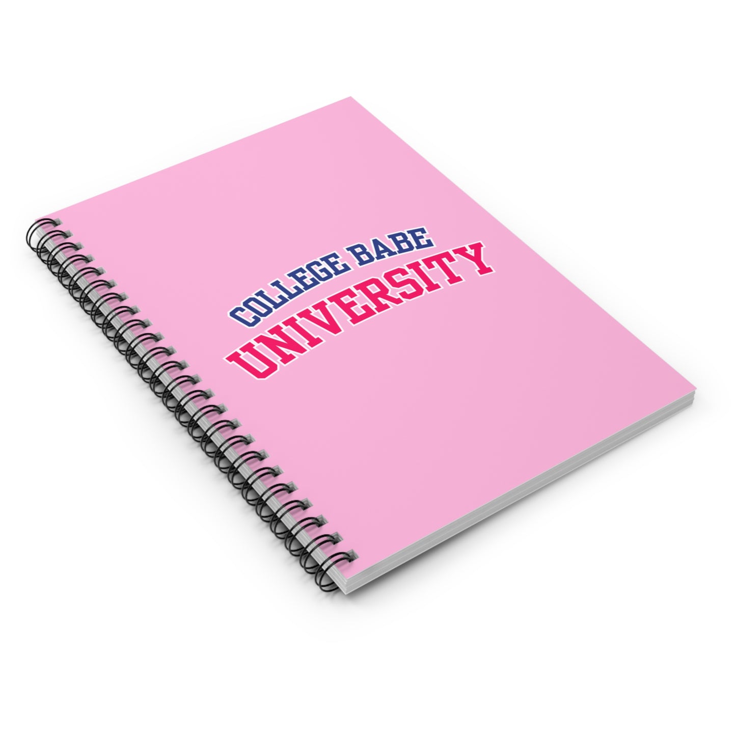 COLLEGE BABE Spiral Notebook - Ruled Line
