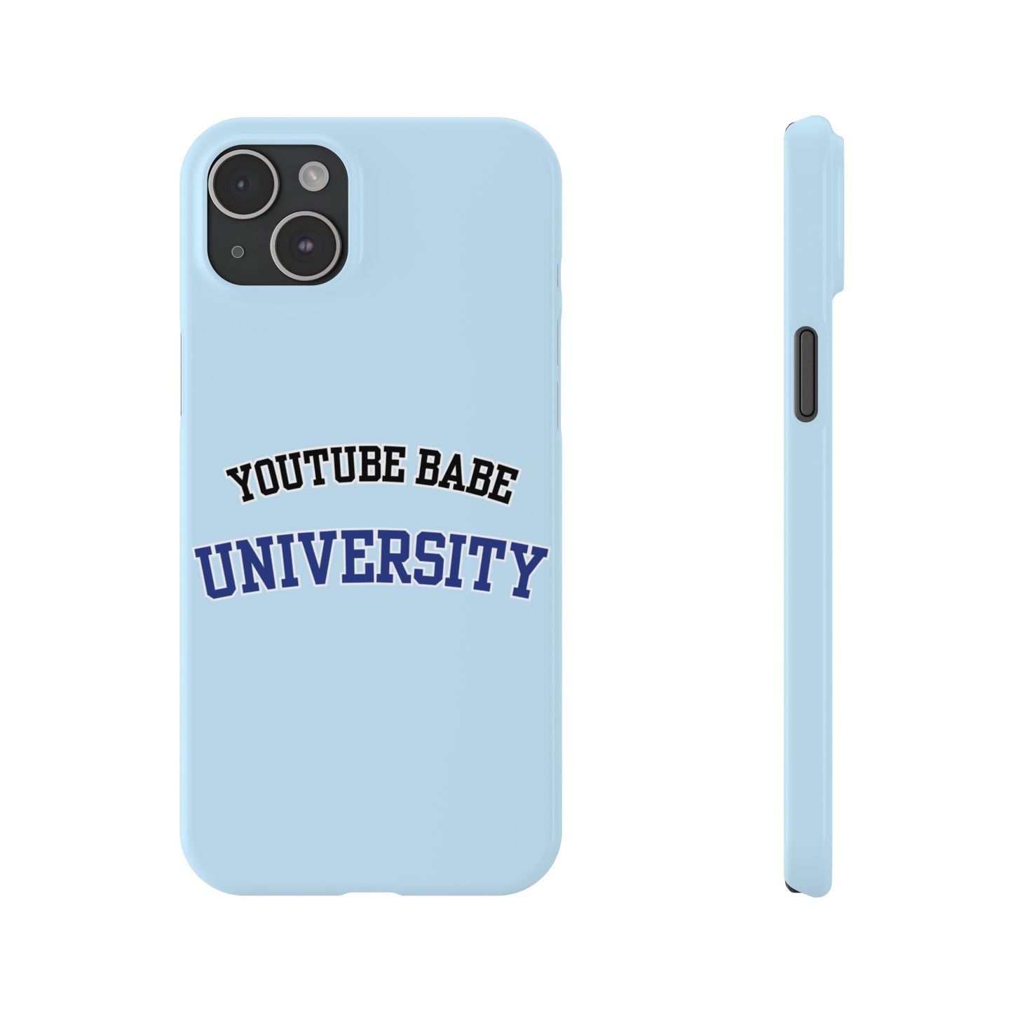 YouTube BABE UNIVERSITY SLIM PHONE CASE
