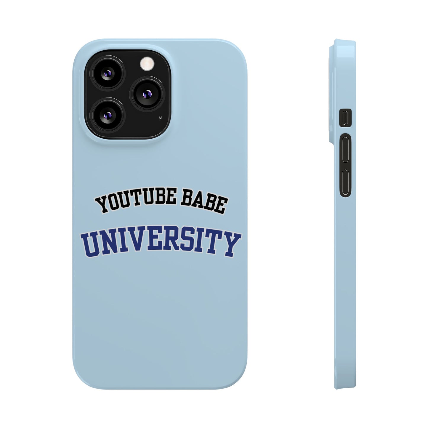 YouTube BABE UNIVERSITY SLIM PHONE CASE