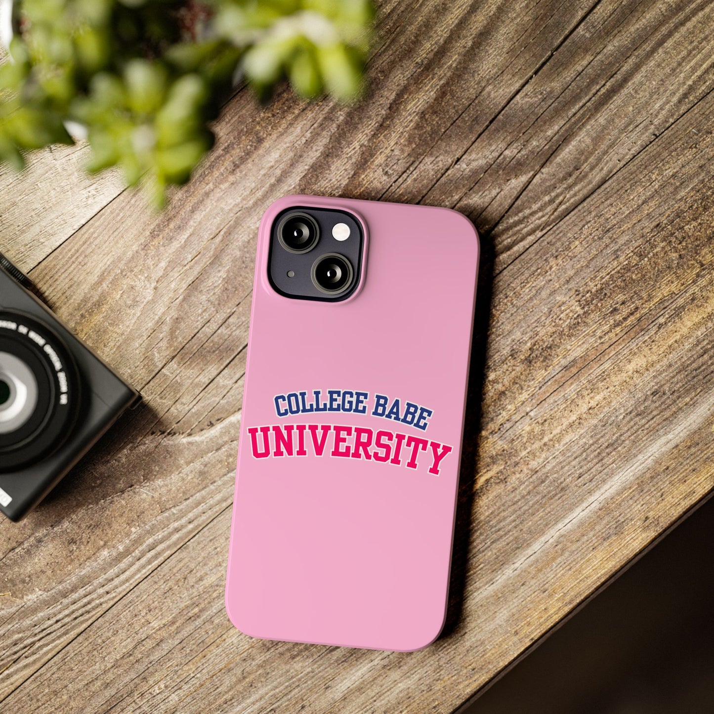 COLLEGE BABE UNIVERSITY SLIM PHONE CASE