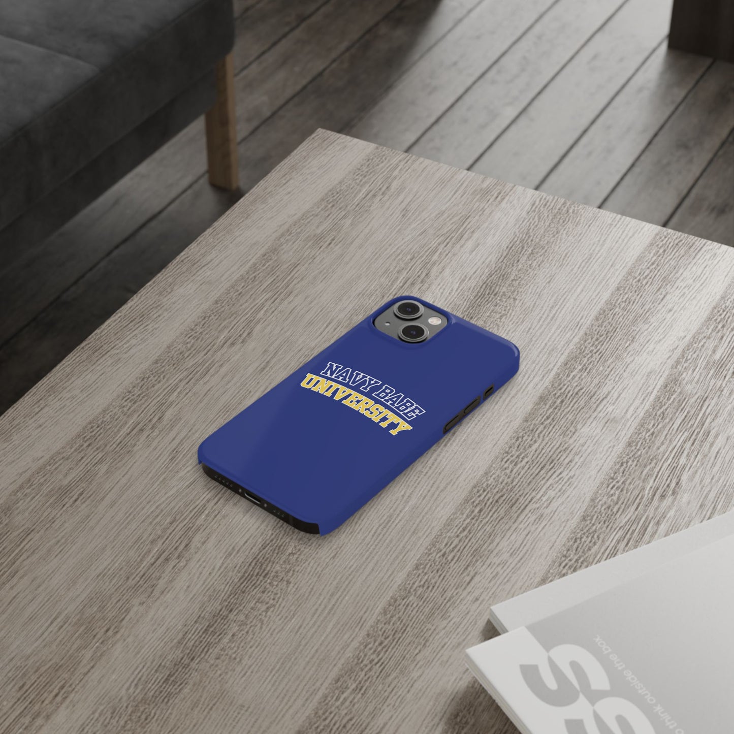 NAVY BABE UNIVERSITY SLIM PHONE CASE