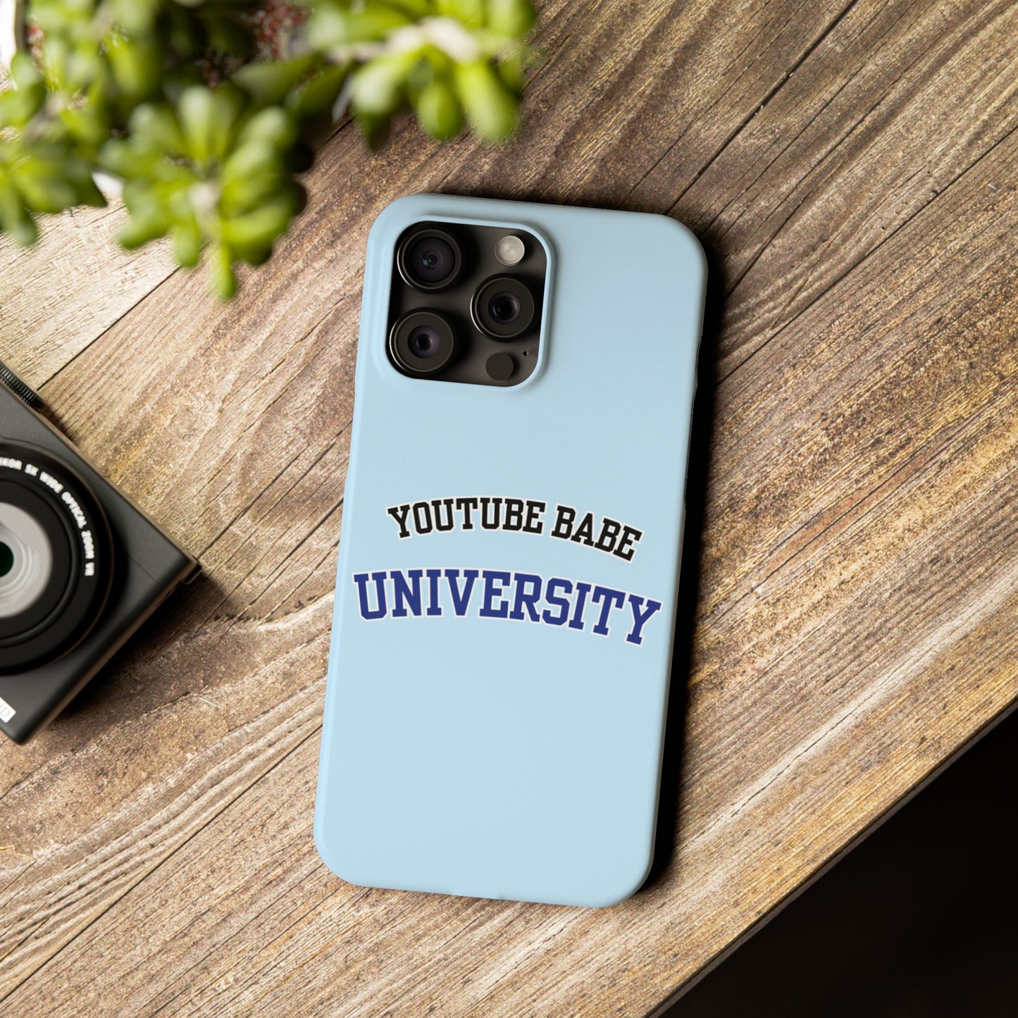 YouTube BABE UNIVERSITY SLIM PHONE CASE