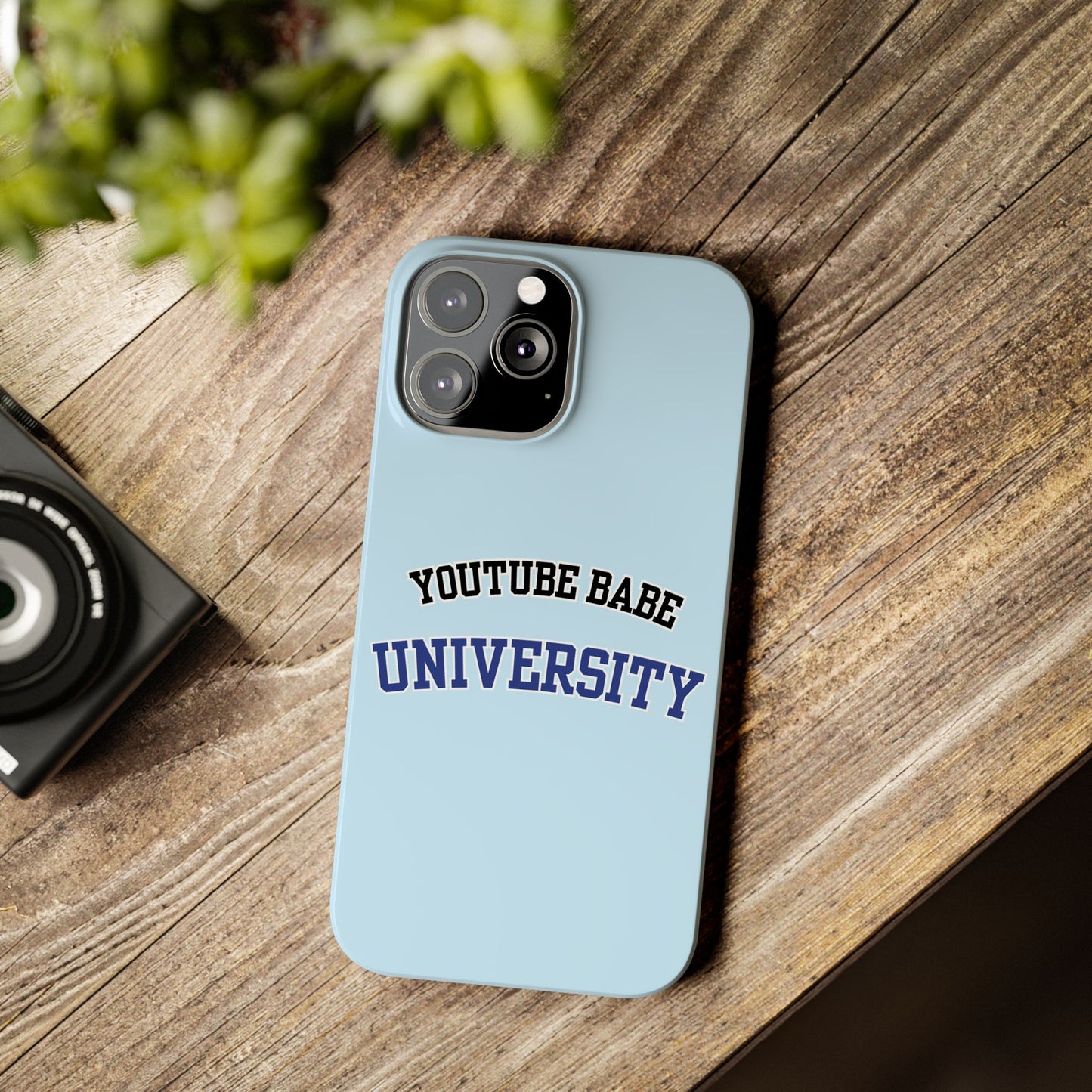 YouTube BABE UNIVERSITY SLIM PHONE CASE
