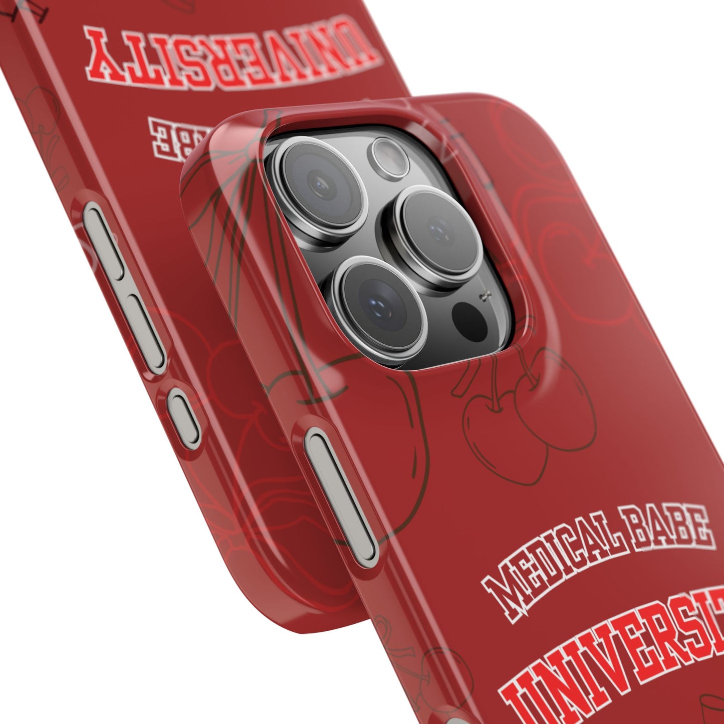 Cherry Theme Medical  BABE UNIVERSITY SLIM PHONE CASE