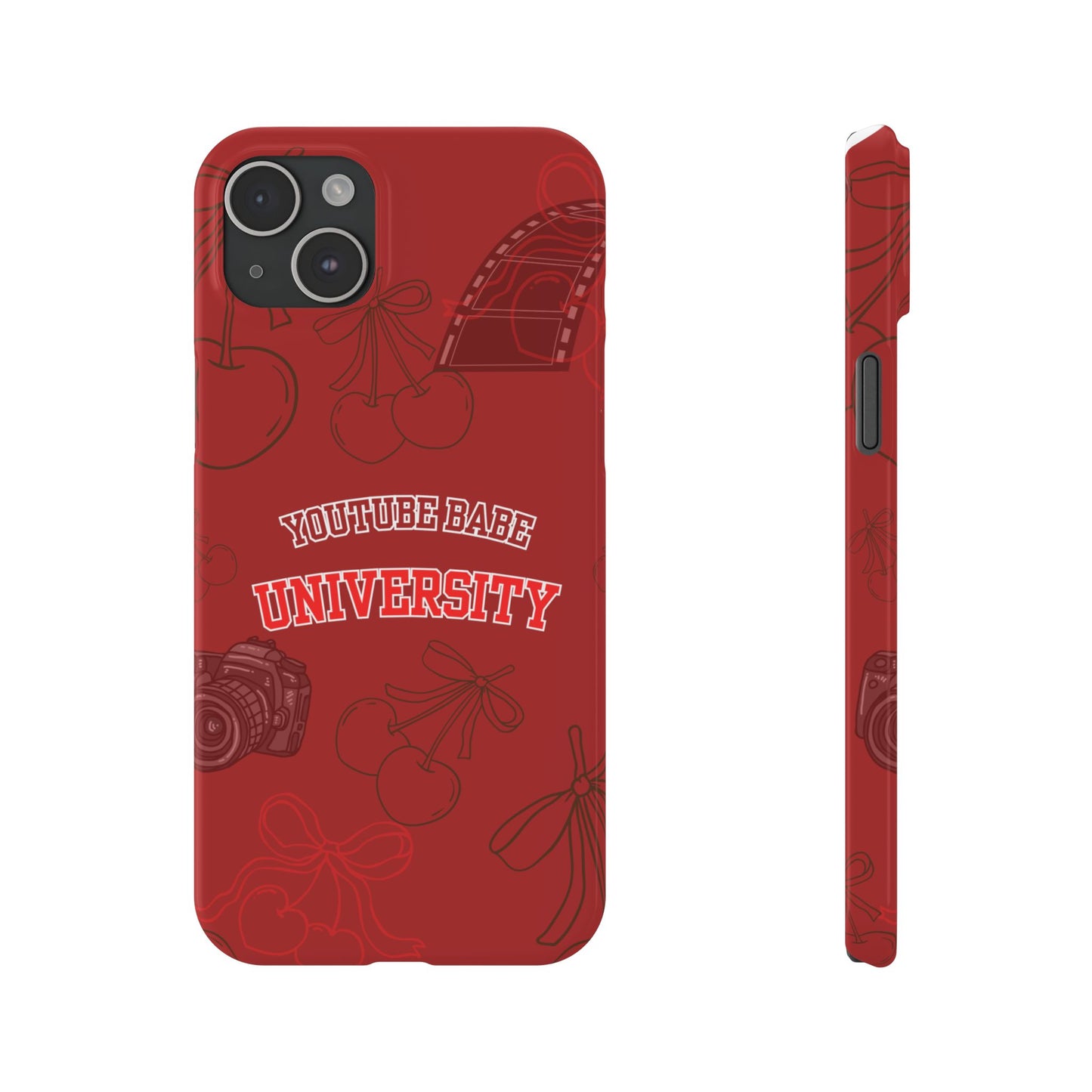 Cherry Theme YouTube  BABE UNIVERSITY SLIM PHONE CASE