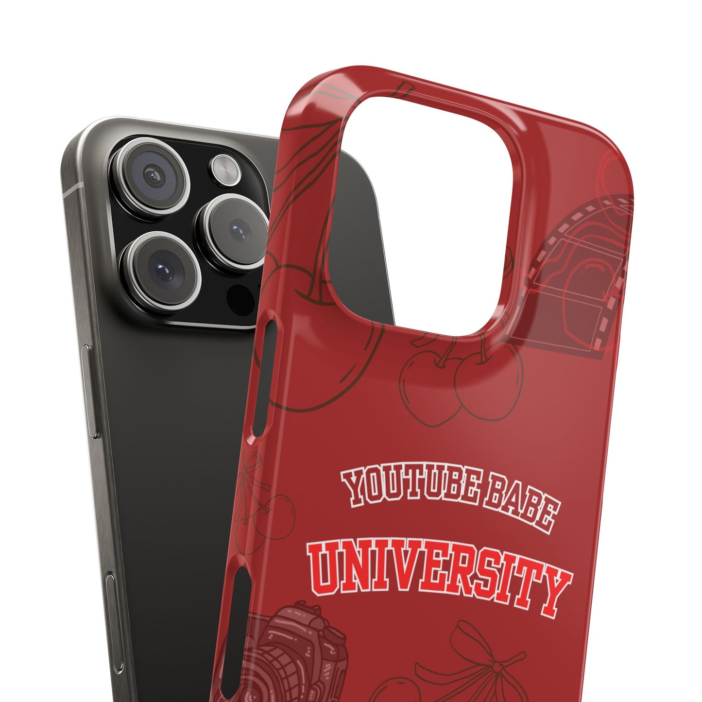 Cherry Theme YouTube  BABE UNIVERSITY SLIM PHONE CASE