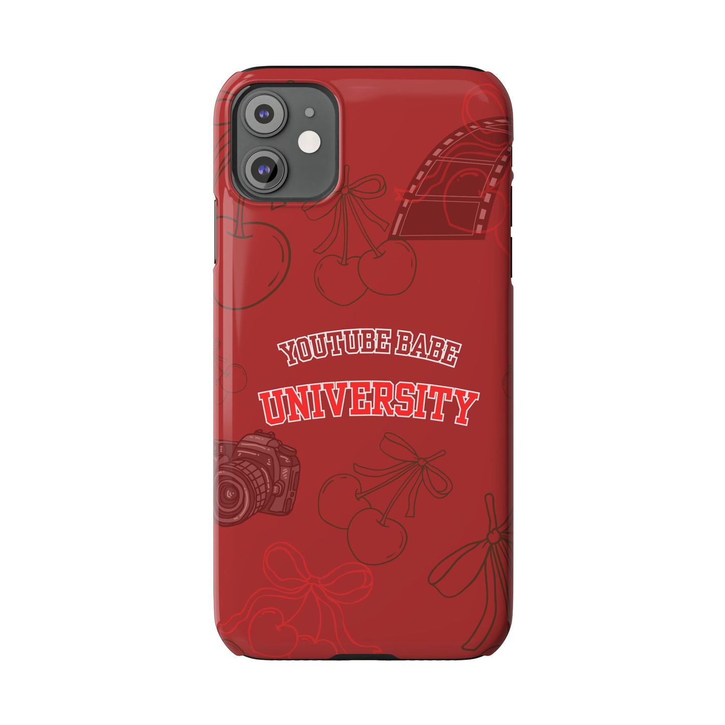 Cherry Theme YouTube  BABE UNIVERSITY SLIM PHONE CASE