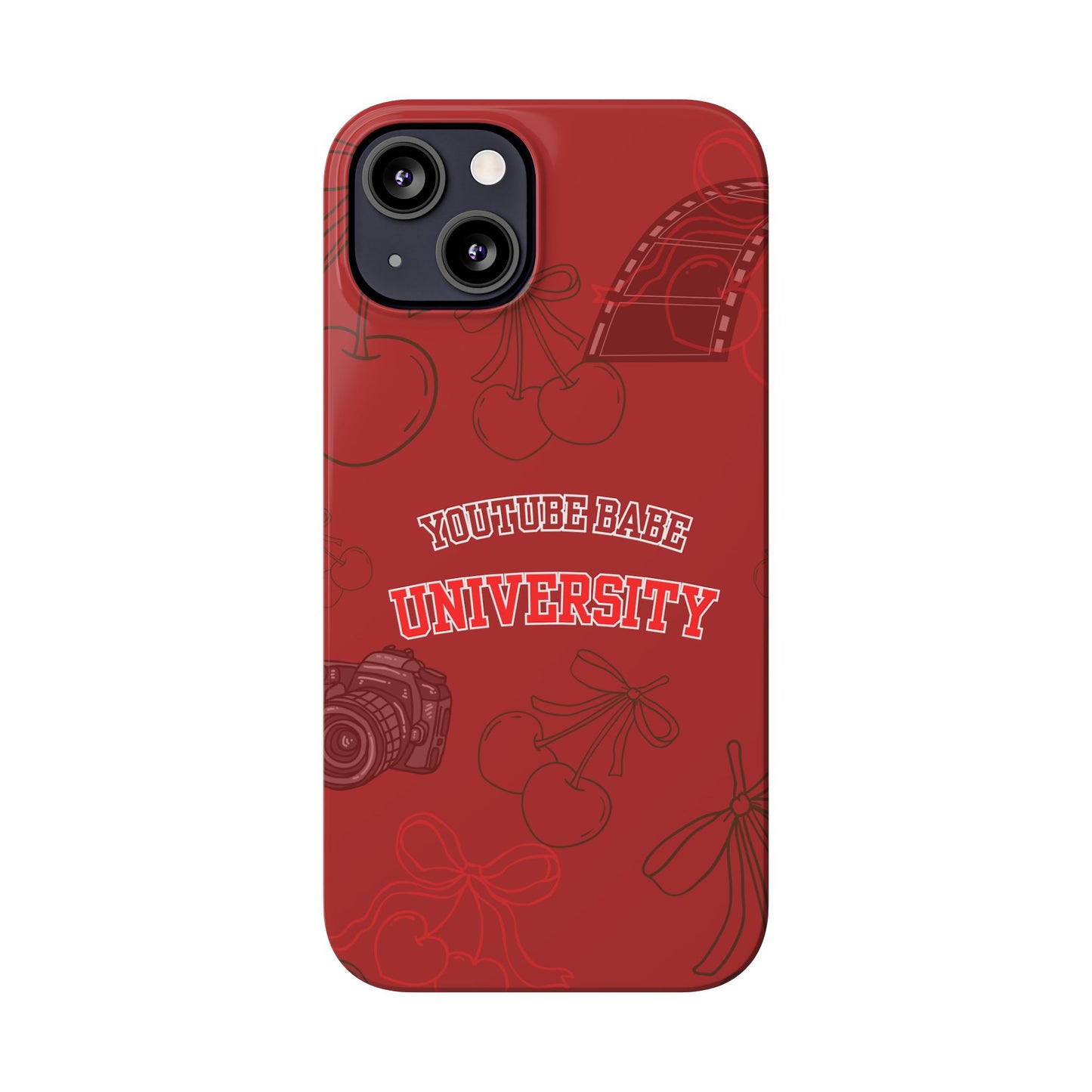 Cherry Theme YouTube  BABE UNIVERSITY SLIM PHONE CASE
