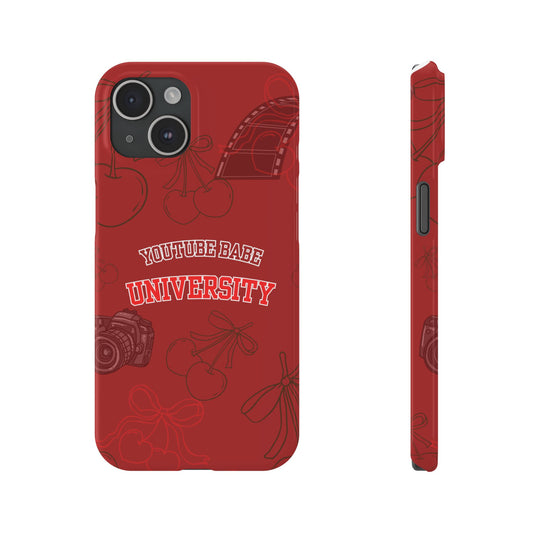 Cherry Theme YouTube  BABE UNIVERSITY SLIM PHONE CASE
