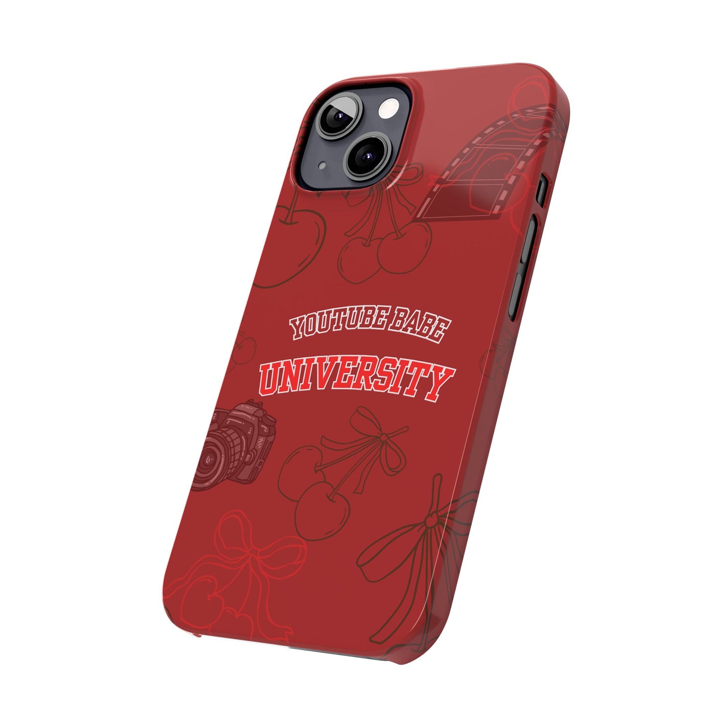 Cherry Theme YouTube  BABE UNIVERSITY SLIM PHONE CASE