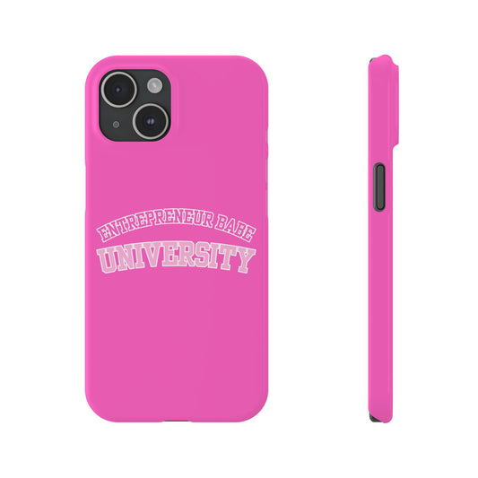 ENTREPRENEUR BABE UNIVERSITY SLIM PHONE CASE