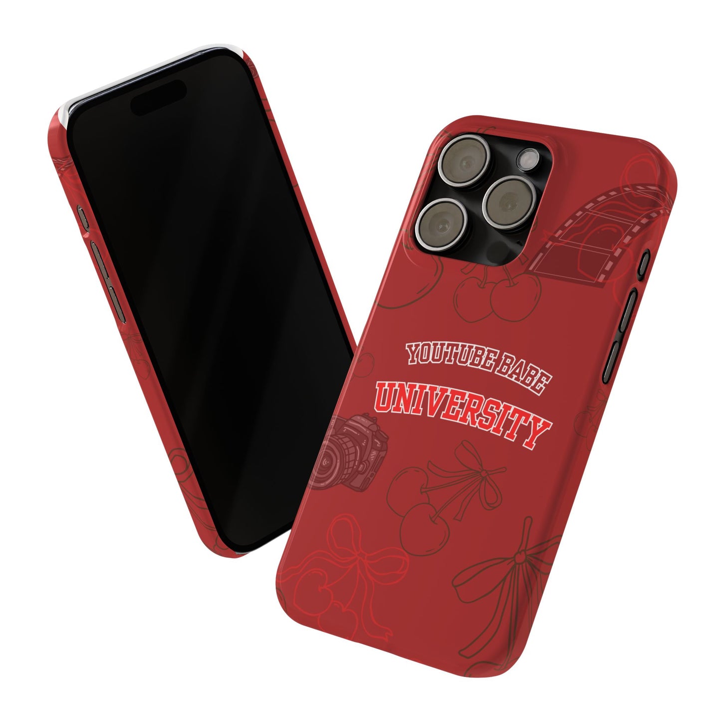 Cherry Theme YouTube  BABE UNIVERSITY SLIM PHONE CASE