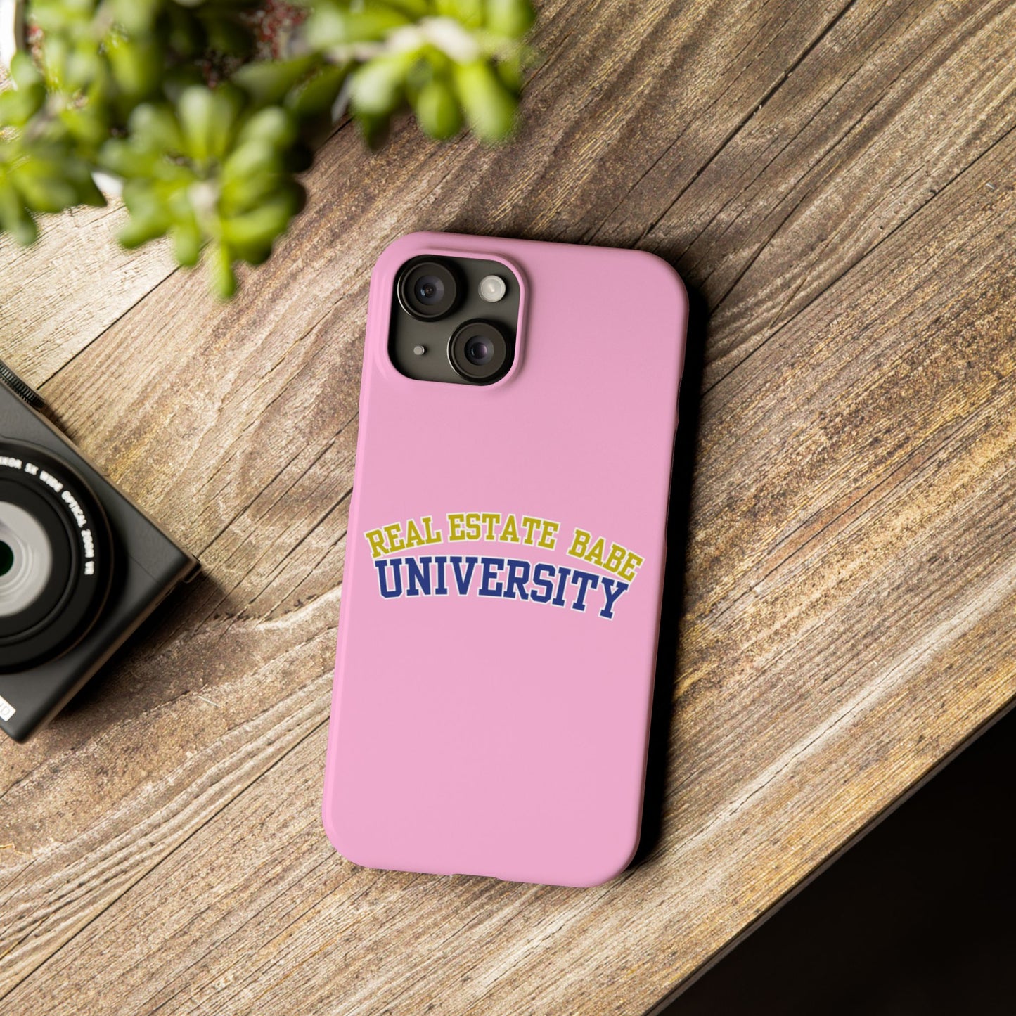 REAL ESTATE BABE UNIVERSITY SLIM PHONE CASE