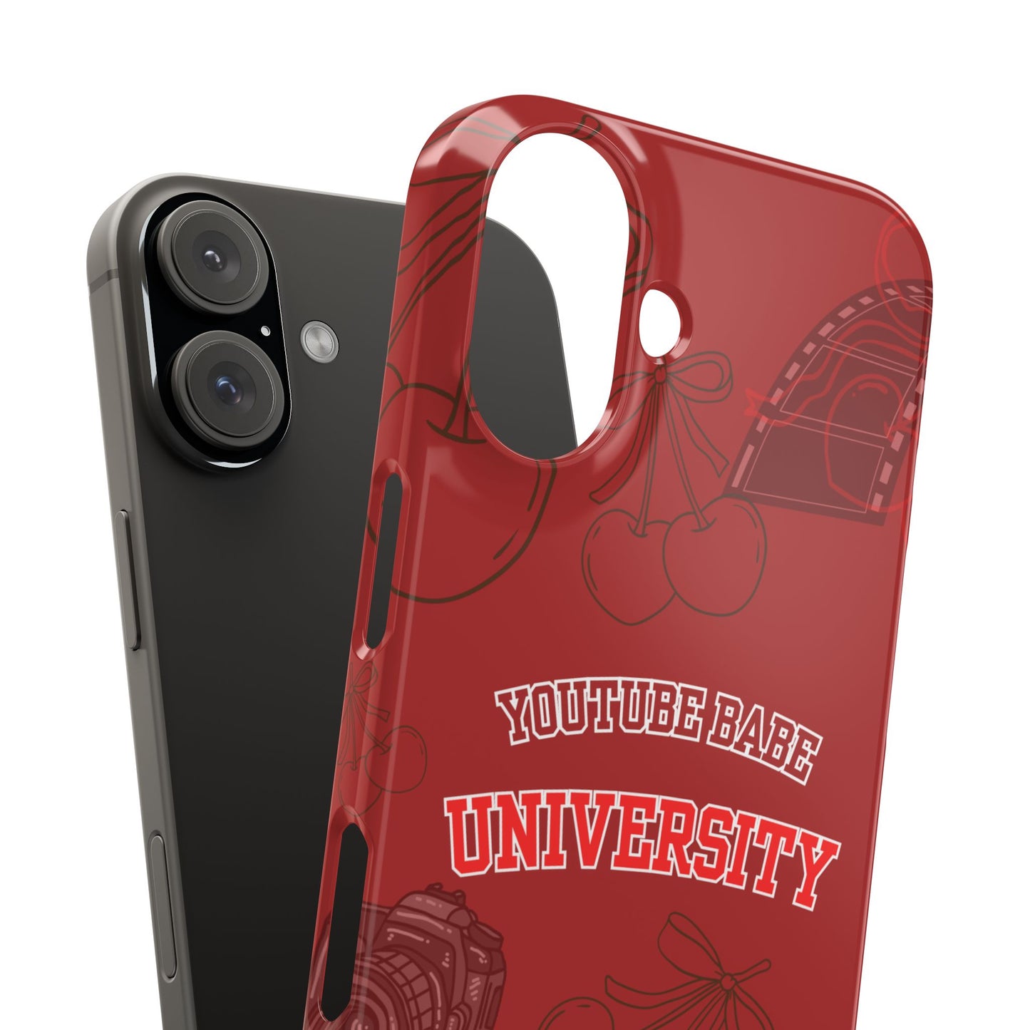 Cherry Theme YouTube  BABE UNIVERSITY SLIM PHONE CASE