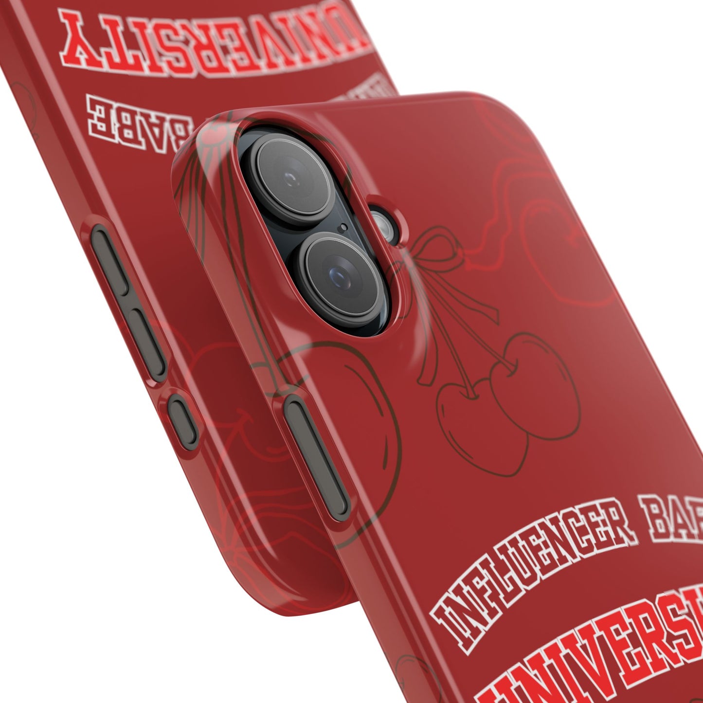Cherry Theme Influencer  BABE UNIVERSITY SLIM PHONE CASE