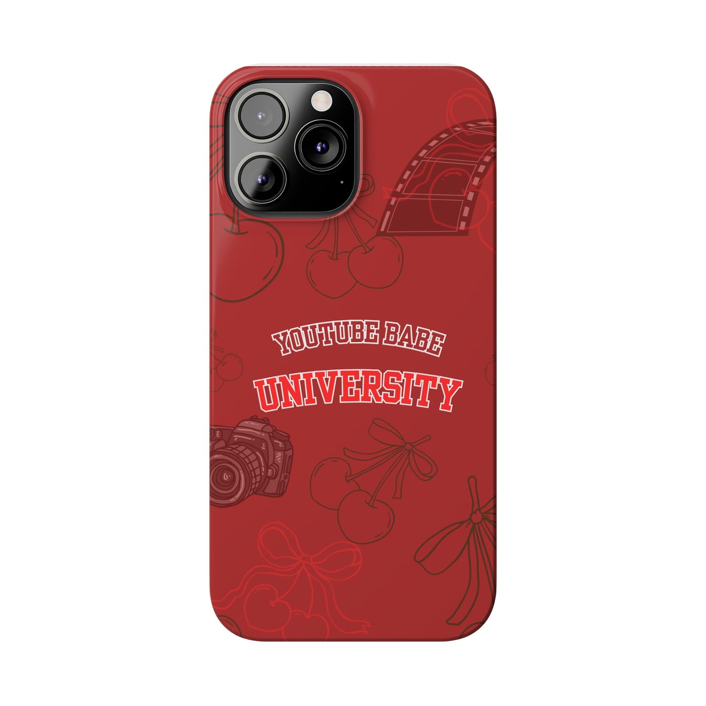 Cherry Theme YouTube  BABE UNIVERSITY SLIM PHONE CASE