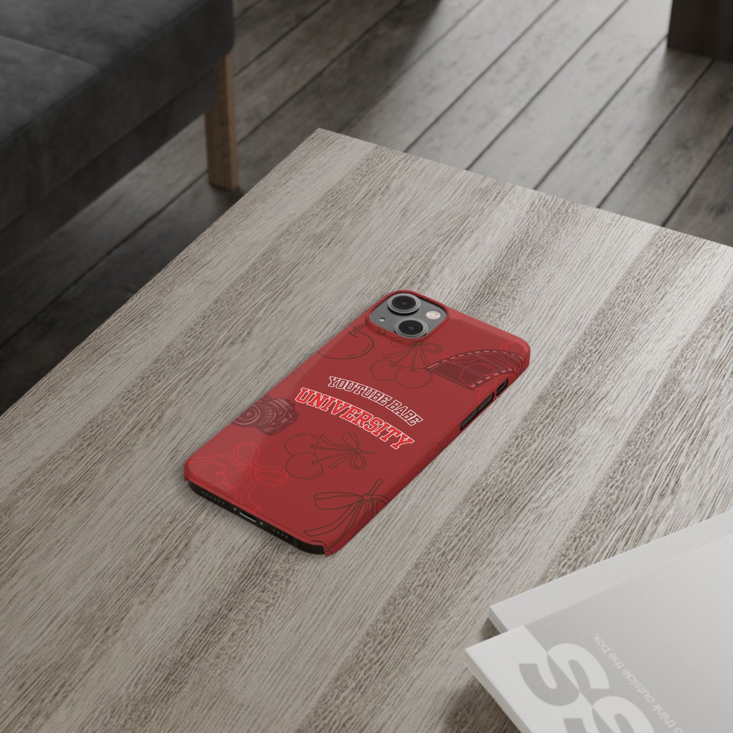 Cherry Theme YouTube  BABE UNIVERSITY SLIM PHONE CASE