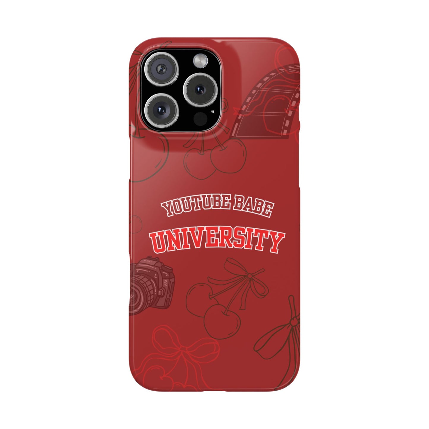 Cherry Theme YouTube  BABE UNIVERSITY SLIM PHONE CASE