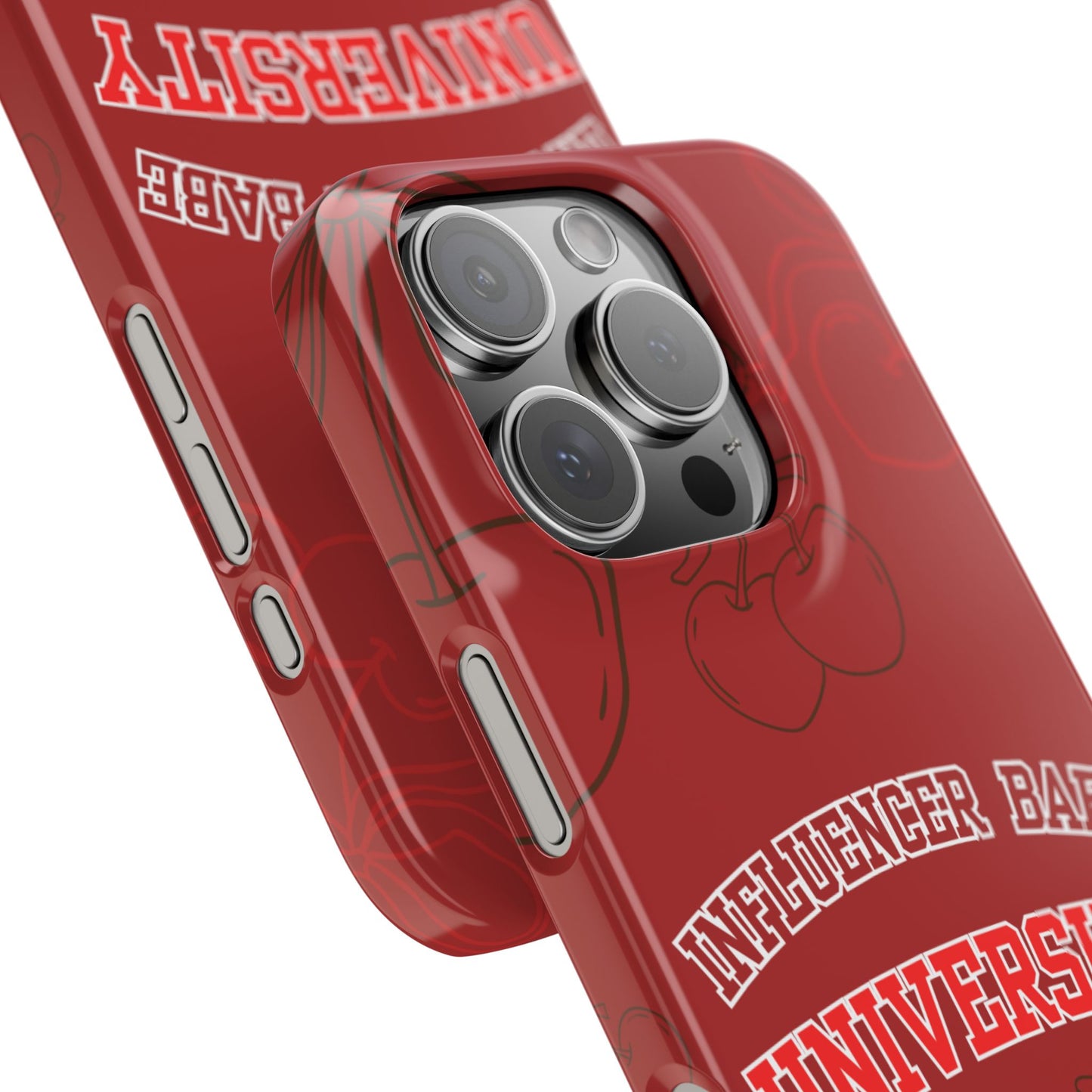 Cherry Theme Influencer  BABE UNIVERSITY SLIM PHONE CASE