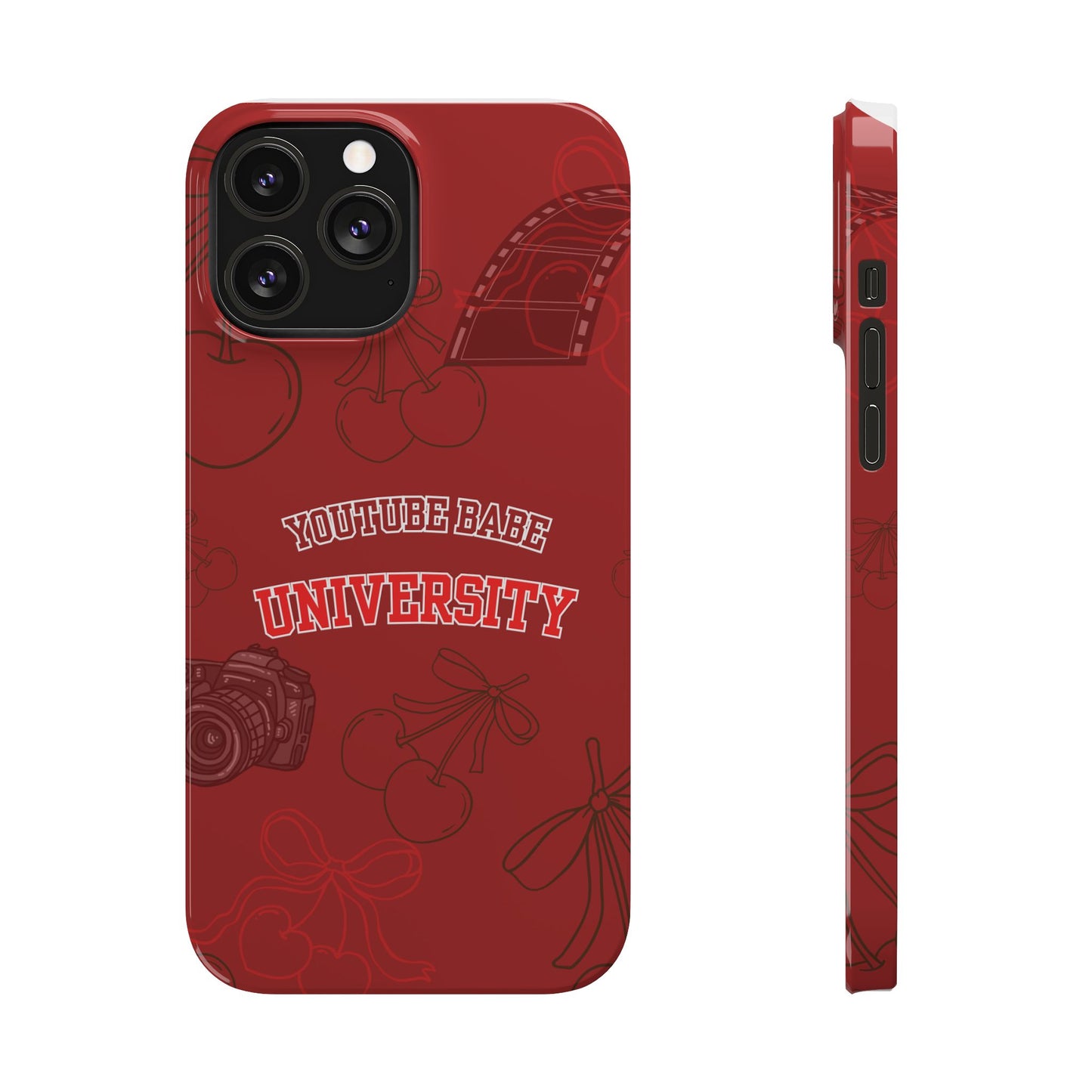 Cherry Theme YouTube  BABE UNIVERSITY SLIM PHONE CASE