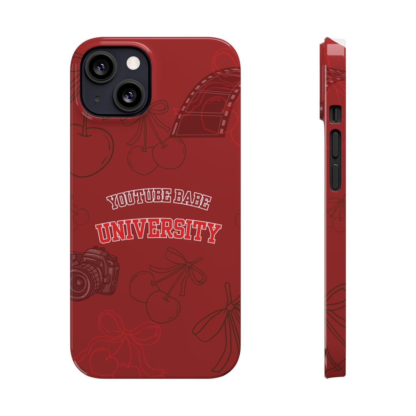 Cherry Theme YouTube  BABE UNIVERSITY SLIM PHONE CASE