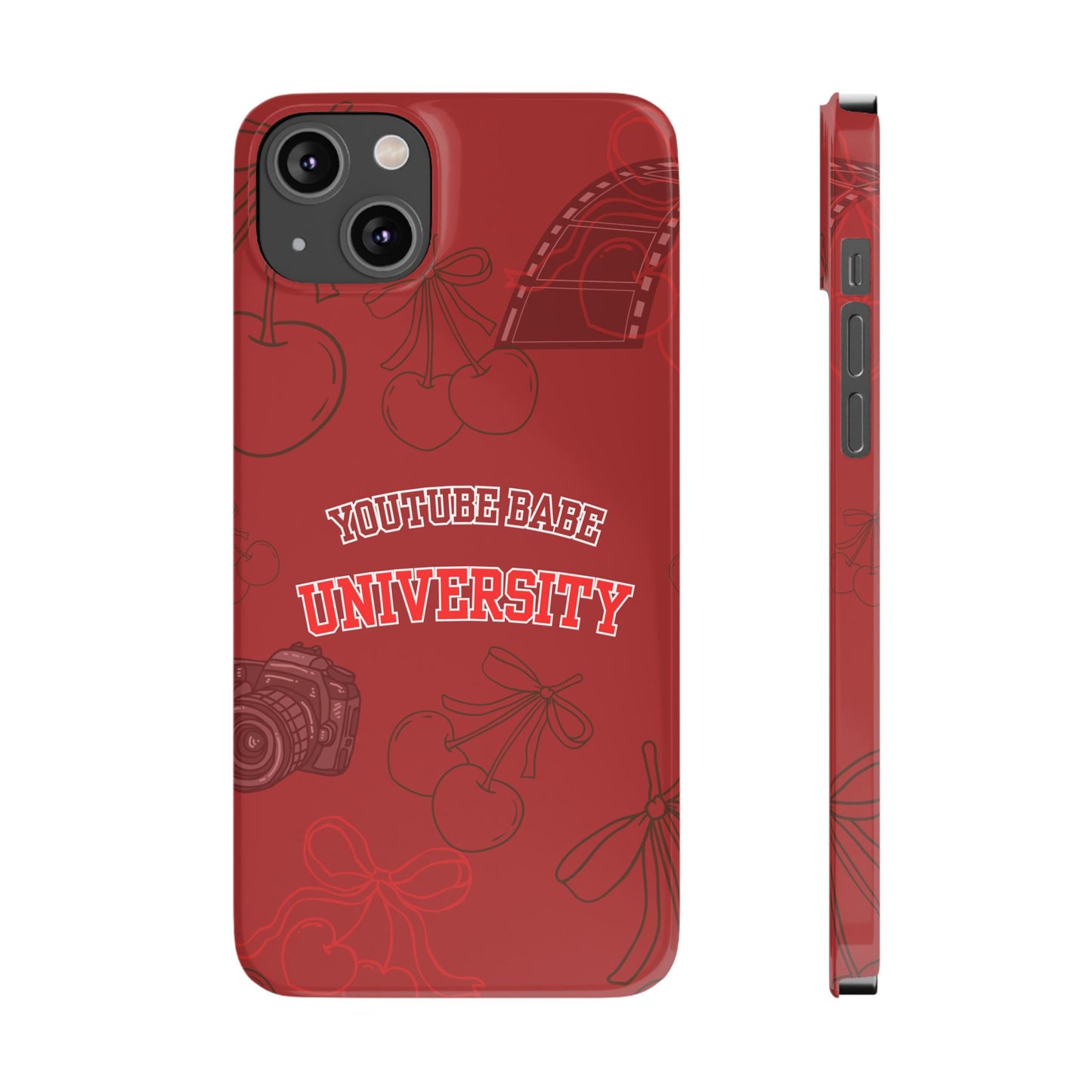 Cherry Theme YouTube  BABE UNIVERSITY SLIM PHONE CASE