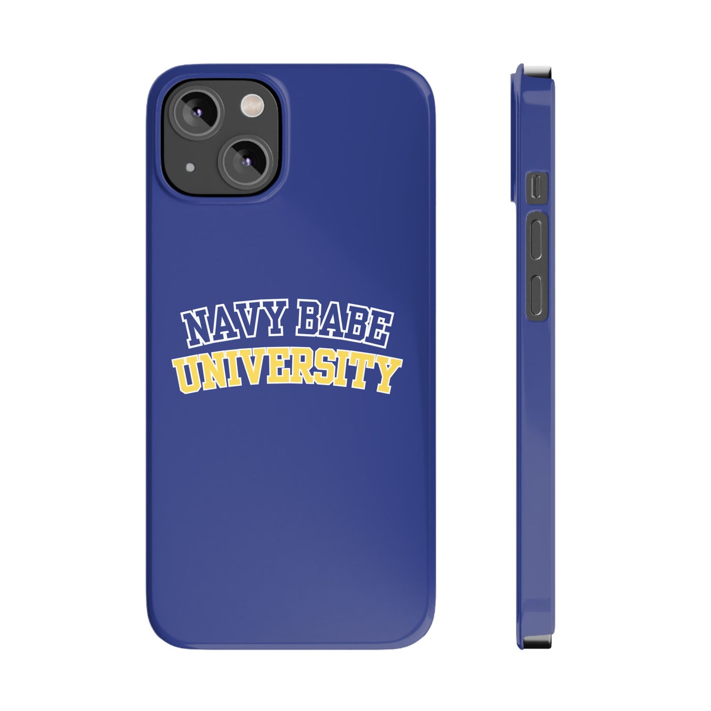 NAVY BABE UNIVERSITY SLIM PHONE CASE