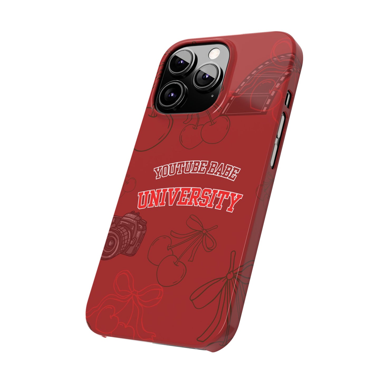 Cherry Theme YouTube  BABE UNIVERSITY SLIM PHONE CASE