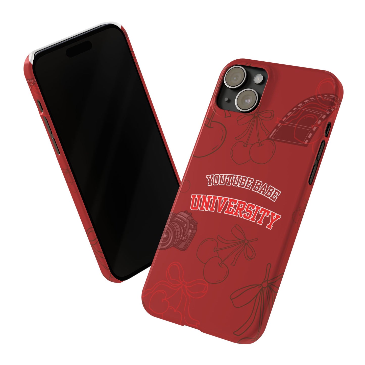 Cherry Theme YouTube  BABE UNIVERSITY SLIM PHONE CASE