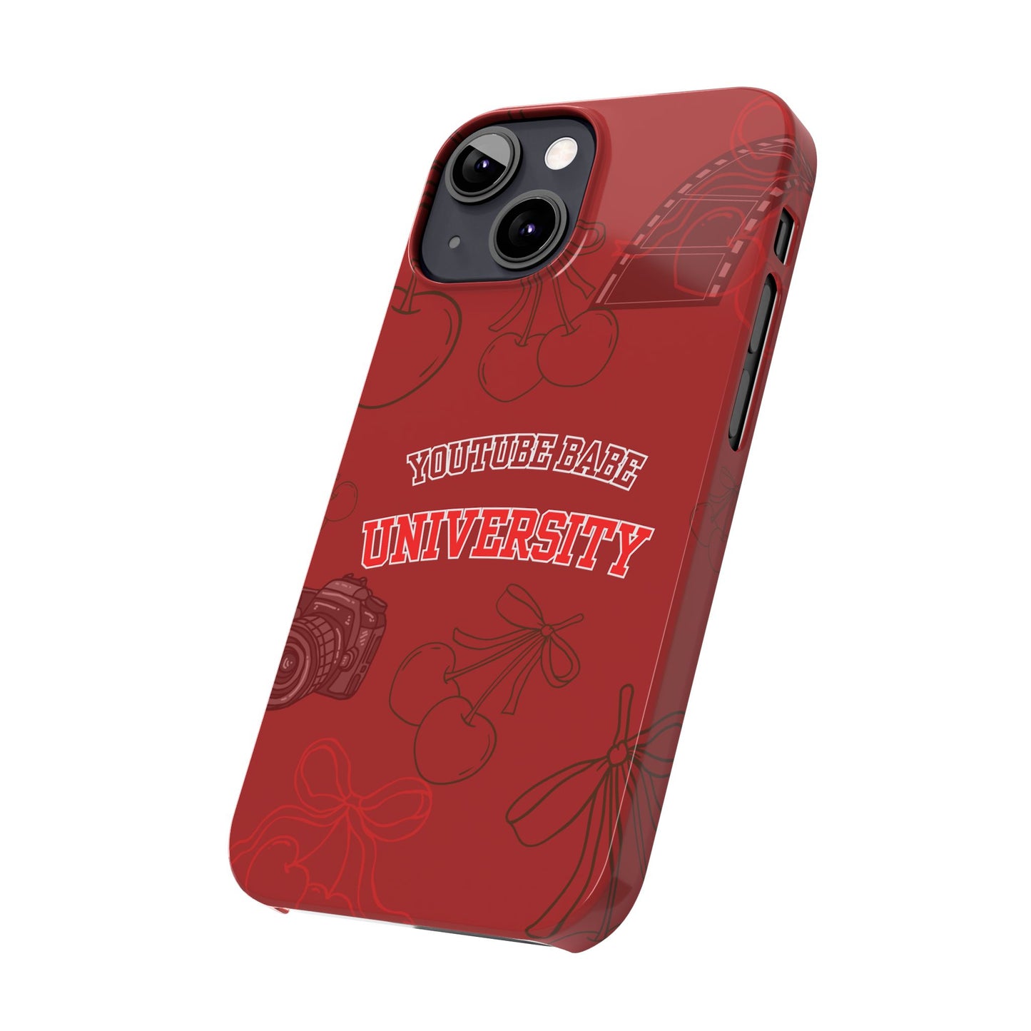 Cherry Theme YouTube  BABE UNIVERSITY SLIM PHONE CASE