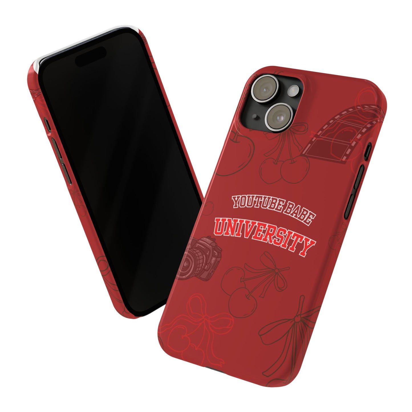 Cherry Theme YouTube  BABE UNIVERSITY SLIM PHONE CASE