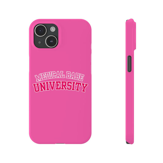 MEDICAL BABE UNIVERSITY SLIM PHONE CASE