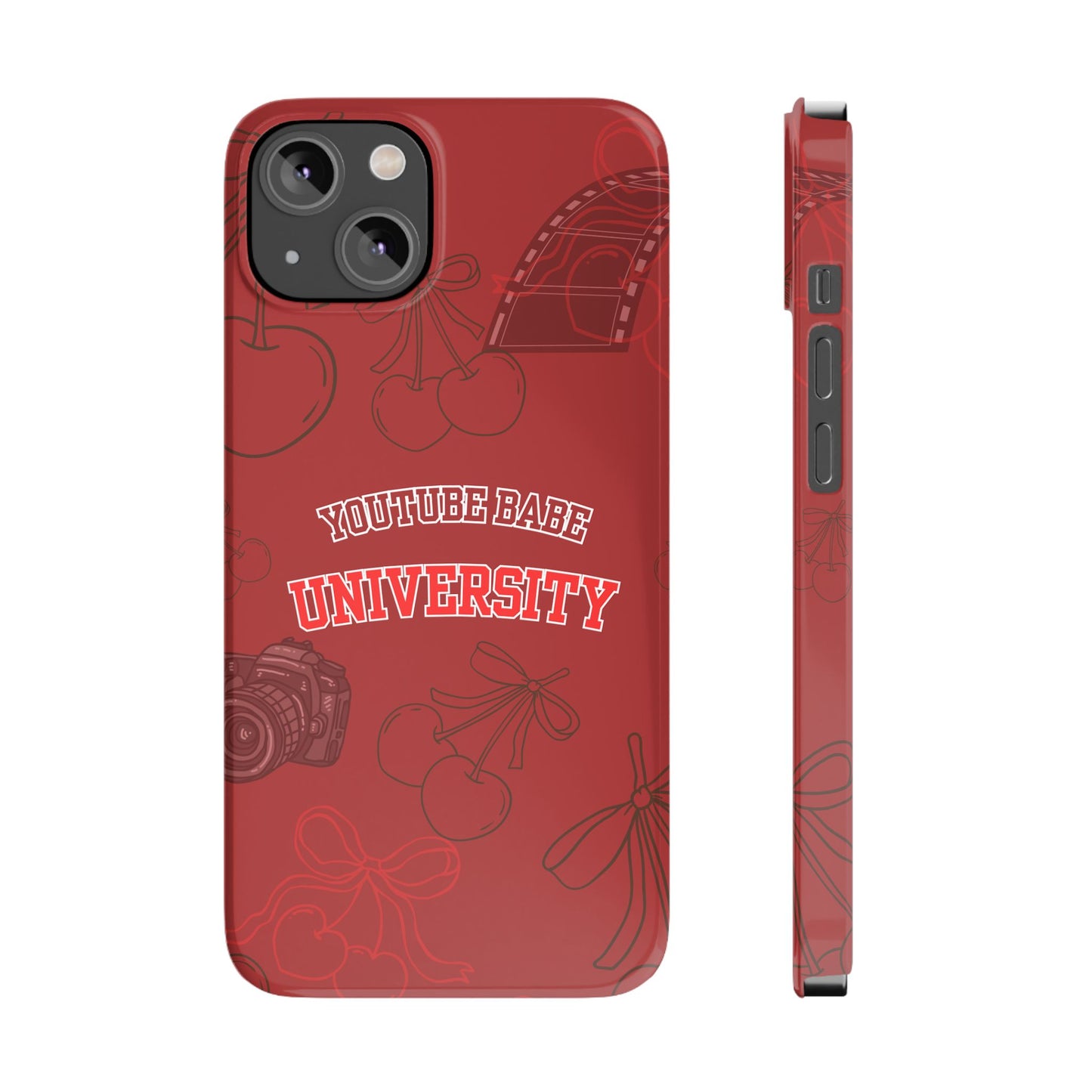 Cherry Theme YouTube  BABE UNIVERSITY SLIM PHONE CASE