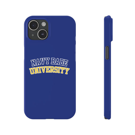 NAVY BABE UNIVERSITY SLIM PHONE CASE
