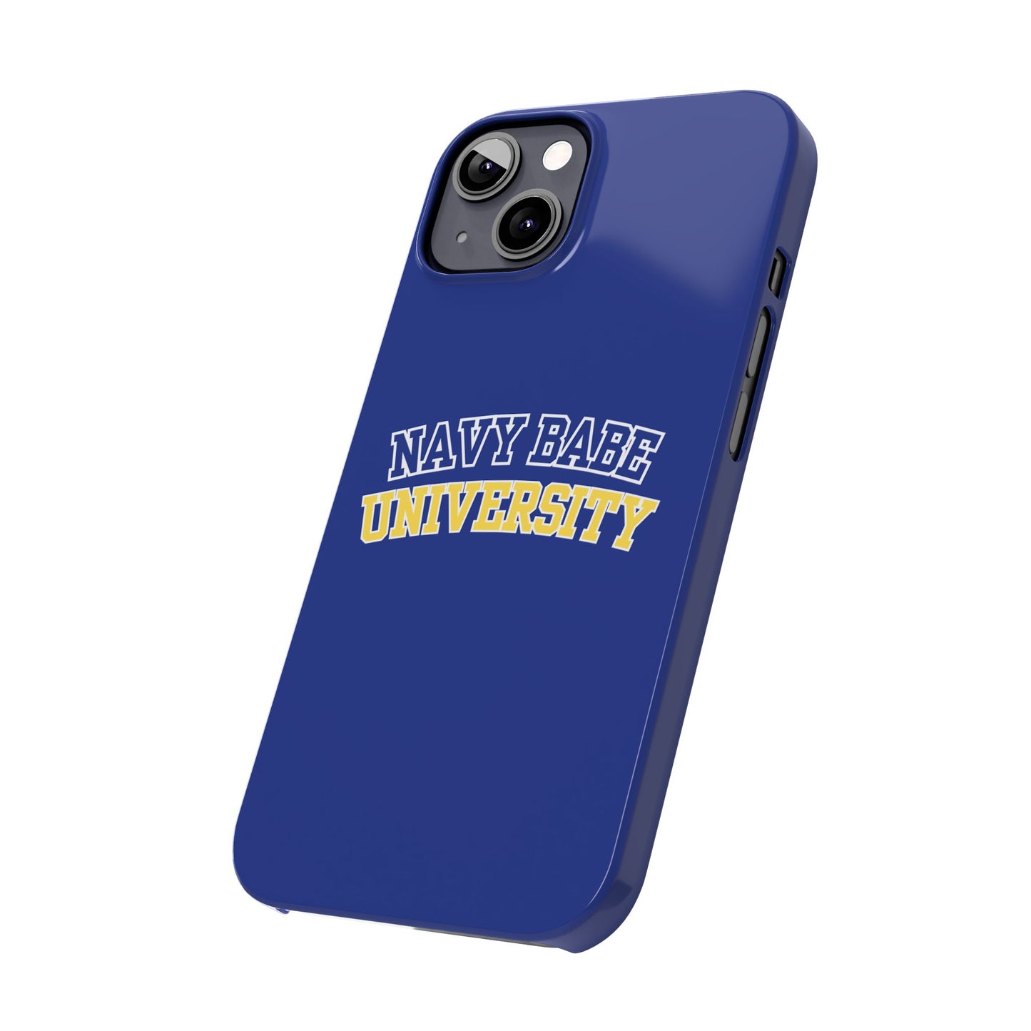 NAVY BABE UNIVERSITY SLIM PHONE CASE