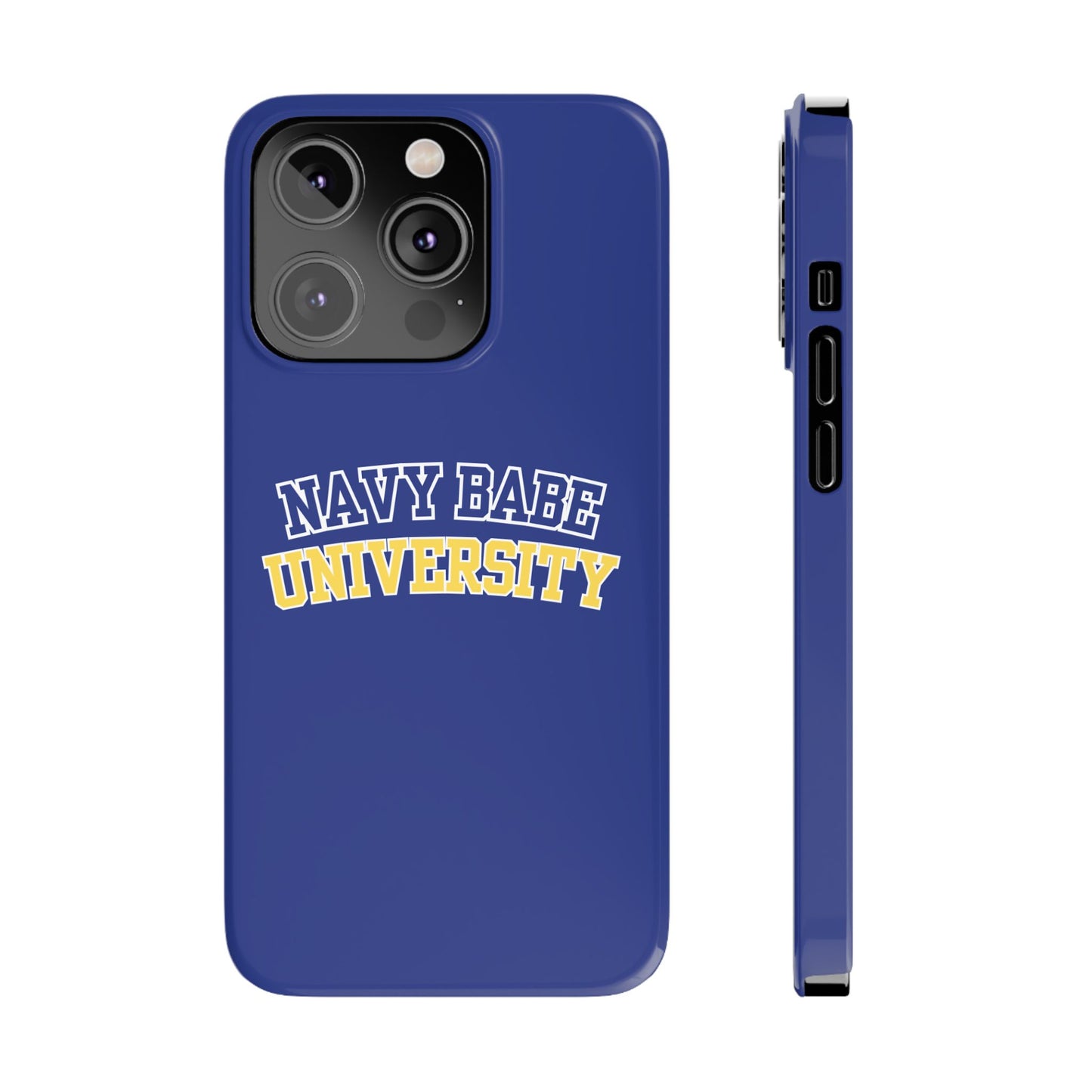 NAVY BABE UNIVERSITY SLIM PHONE CASE