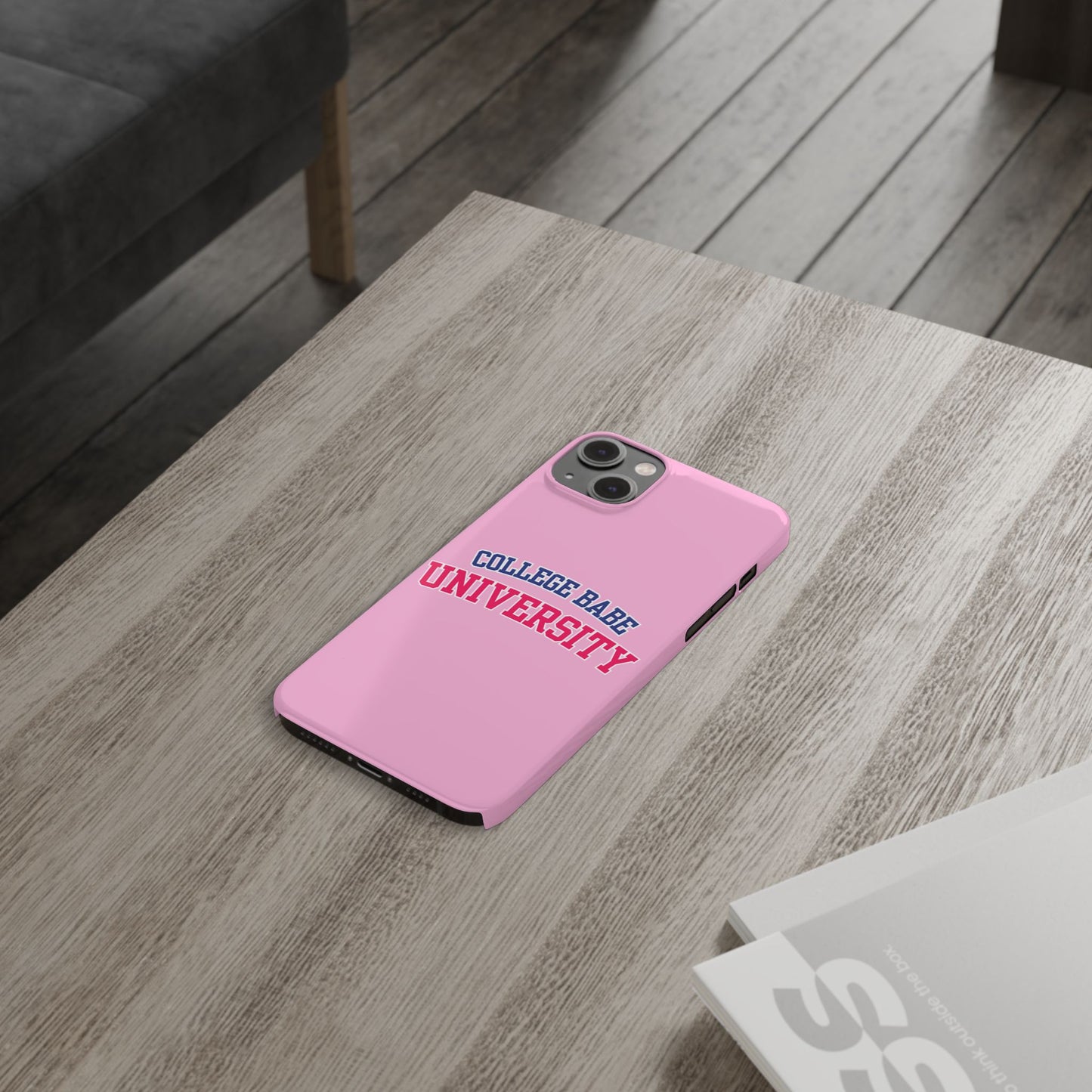 COLLEGE BABE UNIVERSITY SLIM PHONE CASE