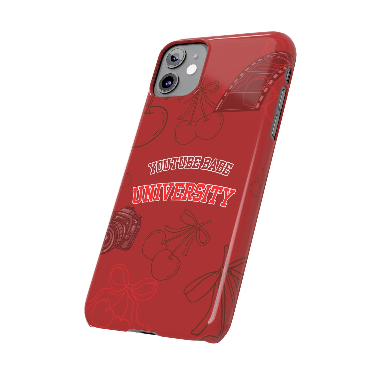 Cherry Theme YouTube  BABE UNIVERSITY SLIM PHONE CASE